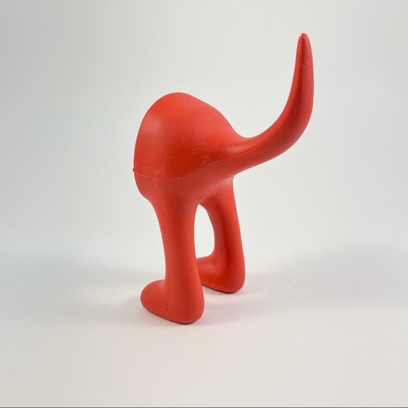 IKEA Red Pet Leash and Collar Hook. For all pets Dog, Cat, Etc. Hangs on wall.